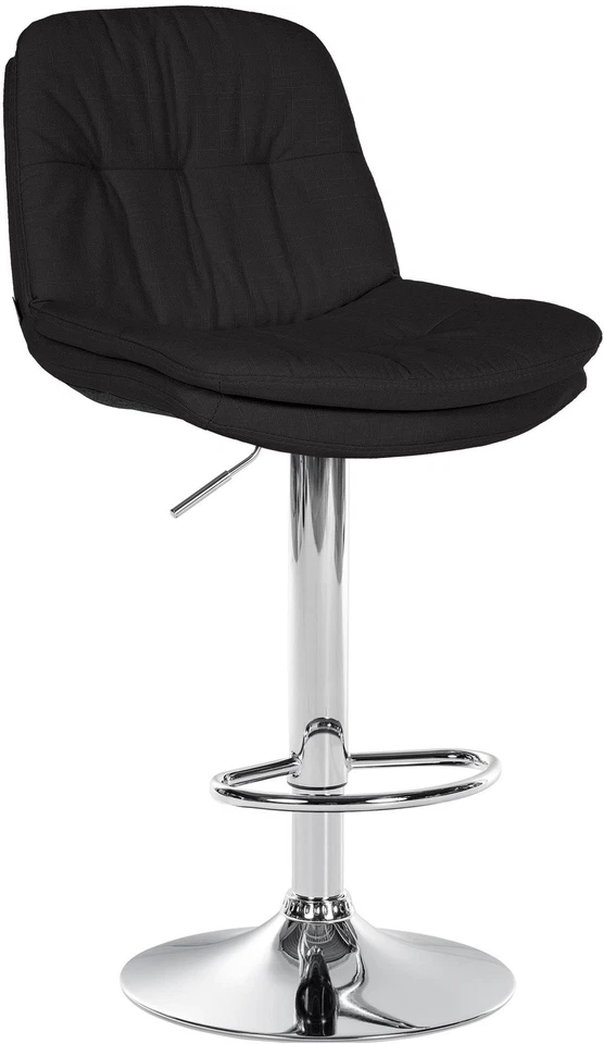 CLP Barhocker Laurel Stoffbezug Barstuhl mit Rückenlehne höhenverstellbar drehbar