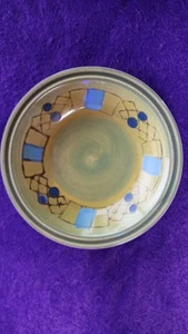 JUREKA! - Noritake Sharlene Bowl – Yellow Center, Blue Dot Rim – Vintage - Picture 1 of 3