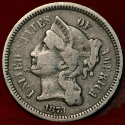 1873 Philadelphia Mint Three Cent Coin - Image 1 of 2