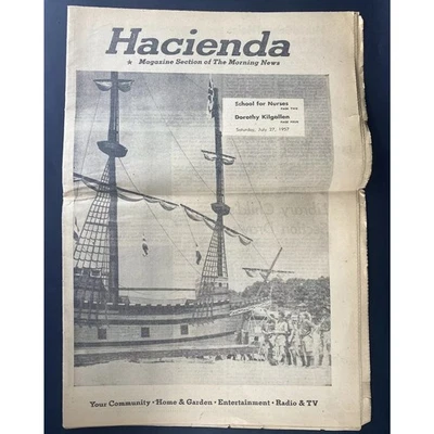 VTG July 27, 1957 HACIENDA Newspaper Bay Area Morning News Magazine Edition - Image 1 of 4