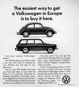 1967 Volkswagen Beetle Bug & Squareback "The Easiest Way" Original Ad - Picture 1 of 1