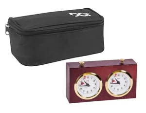 Reloj de ajedrez analógico temporizador BHB exclusivo caoba con bolsa de almacenamiento de reloj DGT - Imagen 1 de 3