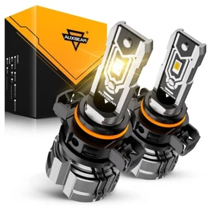 AUXBEAM LED Fog Light Bulbs 5202 3000K Golden Yellow for GMC Sierra 1500 2007-15 - Picture 1 of 12