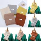 Labeling Cute Long Autumn Winter Thicken Shawl Solid Color Bib Scarf