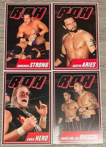 Paquete de cuatro tarjetas coleccionables ROH 2008 - Briscoes, Chris Hero, Austin Aries, Roderick - Imagen 1 de 2