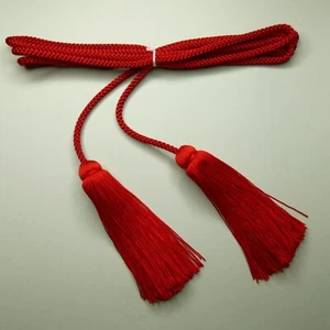 Fusa Himo, string for tying a sword bag, red, 180 cm, made in Japan - Picture 1 of 3
