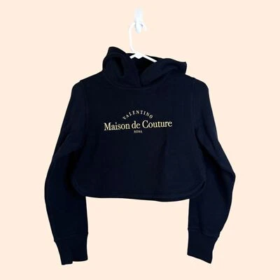 Sudadera con capucha bordada negra RED Valentino Foto 1 de 4