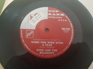 WHEN YOU WISH UPON A STAR by DION AND THE BELMONTS VERY RARE OZ 1960 TEST PRESS - Picture 1 of 2