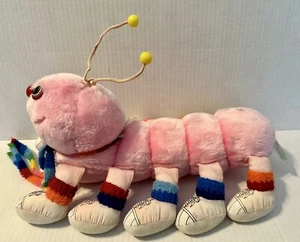 Lots-a-Lots-a-Leggggggs Caterpillar Pink Plush Commonwealth 10 Legs 13" 1984 - Picture 1 of 12