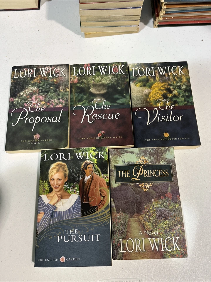 Lori Wick 5 Book Lot Complete English Garden & The Princess, Christian Fiction - Image 1 of 4