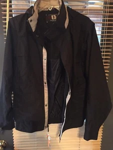 DUNBROOKE AUTHENTIC OUTERWEAR MEN'S SMALL BLACK JACKET WITH ZIP OUT SLEEVES - Picture 1 of 12