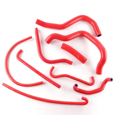 FOR SUZUKI GSXR 600 2004-2005 GSXR 750 SILICONE RADIATOR COOLANT HOSES KIT Red — 第 1/4 张图片