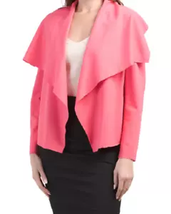 NEW ANNE KLEIN PINK CAREER OPEN FRONT JACKET SIZE XL $119 - Picture 1 of 2