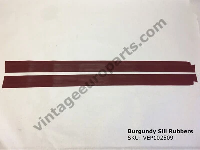 Nuevas gomas alféizar borgoña para Mercedes W114 cupé Foto 1 de 3