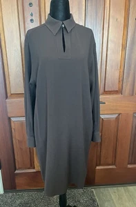 TOM & LINDA PLATT Brown Keyhole Short Dress Size 6 Vintage  Saks fifth Avenue - Picture 1 of 9