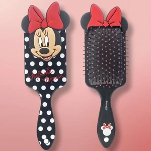 Disney Mickey Mouse 3D Minnie Hair Brush Mouse Paddle Brush Detangling Comb Gift - Picture 1 of 11