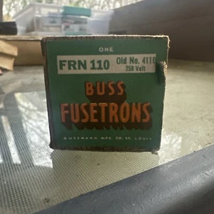 Fusible Bussmann FRN 110 Fusetron 110A 250V doble elemento retardo de tiempo clase K5 - Imagen 1 de 4