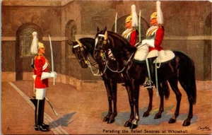 VTG Parade the Relief Sentries Whitehall Oilette 5318 Color Post Card Unposted - Picture 1 of 2