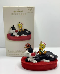 Hallmark Keepsake 2008 'Twas the night before Christmas Sylvester/Tweety Working - Picture 1 of 5
