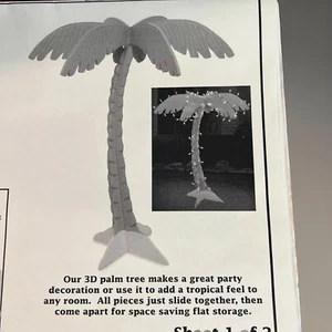 Winfield Collection Muster Holzbearbeitung 3D Palme ungeschnitten 2 Seiten volle Größe - Bild 1 von 4