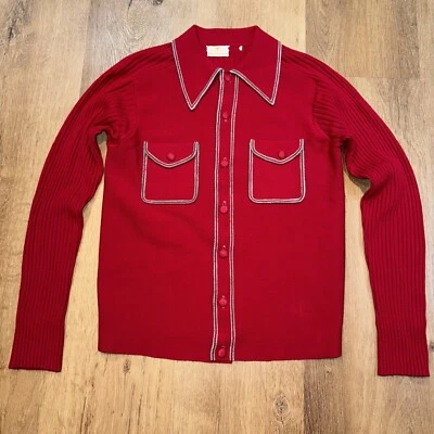 Suéter Camisa Cárdigan Chaqueta Botón Cuello Lazo Rata Paquete Para Hombres Pequeño Foto 1 de 4