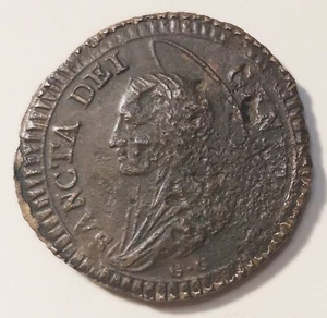 CIVITAVECCHIA STATO PONTIFICIO PIO VI 5 BAIOCCHI MADONNINA 1797 - Foto 1 di 2