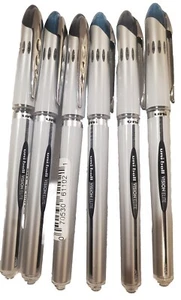 Lot Of 6 Uni-Ball Vision Elite Rollerball Pen, Bold 0.8mm, 3 BLACK & 3 BLUE INK  - Picture 1 of 3