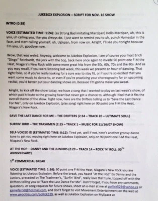 RADIO SHOW:JUKEBOX EXPLOSION 11/16/07 DANCE PARTY: TRASHMEN, FALCO, SUZI QUATRO - Image 1 of 4