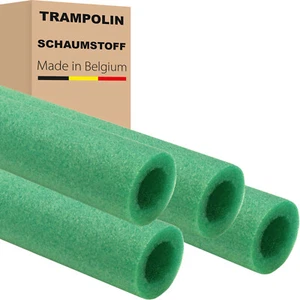 4x trampolín espuma 100 cm *VERDE tubos de espuma acolchado de espuma - Imagen 1 de 3