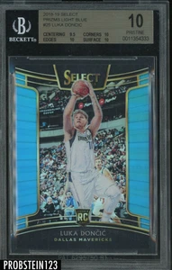 2018-19 Select Light Blue Prizm #25 Luka Doncic RC Rookie /299 BGS 10