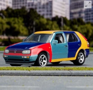 Matchbox 2024 Mattel Creations Harlequin 1995 Volkswagen Golf MK3 New In Box! - Picture 1 of 6