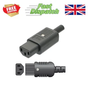 IEC C13 C14 UPS Kettle Lead Female Socket Connector Wireable Plug 230v or 110v - Picture 1 of 1