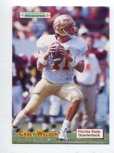 1992 Gridiron #34 Casey Weldon Florida St. Seminoles