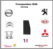 transpondeur ID46 PCF7936 puce antidémarrage compatible peugeot citroen  nissan 
