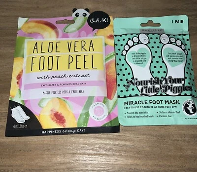 Juego de 2 Mascarillas para Pies Peeling - Totalmente Nuevas Foto 1 de 4