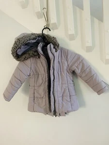 Guess Toddler Girls Winter Quilted Puffer Parka Jacket size 4T - Picture 1 of 10