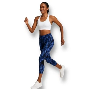 Lululemon 4 blaue Capri-Leggings mit hohem Bund Luxtreme Pace Rival Laufen Yoga - Bild 1 von 13