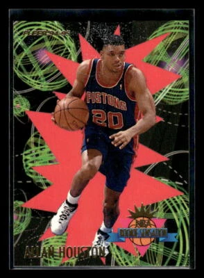 1994-95 Fleer #10 Allan Houston Rookie Sensations Detroit Pistons - Image 1 of 2