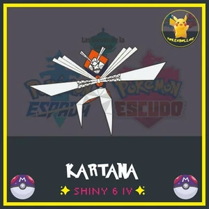 ✨ KARTANA ultra Shiny 6 iv ' s ✨ |  pokemon 🗡️ espada | escudo🛡️ - Picture 1 of 3