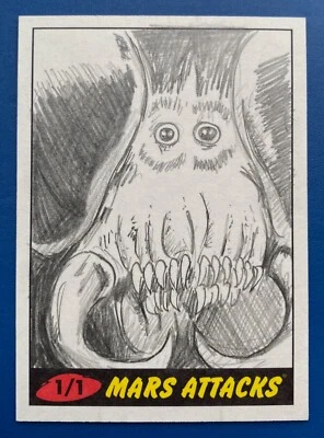 2012 MARS ATTACKS HERITAGE SKETCH by JOSH FARGHER - Image 1 of 2