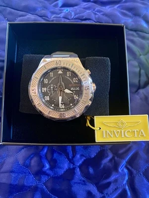 Invicta Aviator Series Model BC202507. Jet Black Dial & rose gold with warranty - Image 1 of 4