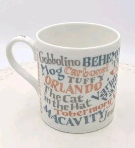 The Literary Gift Company Cats In Literature Ceramic Tea Coffee Mug - Picture 1 of 5