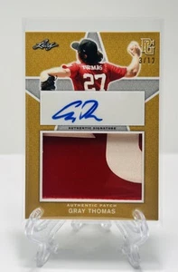 GRAY THOMAS Auto /12 Patch #PA-GT1 2020 Leaf Perfect Game National Showcase - Bild 1 von 2