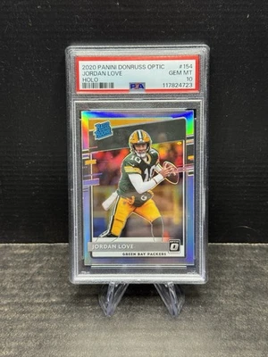 Panini Donruss Optic Rated Rookies Jordan Love #154 2020 Holo Prizm (RC) PSA 10 Foto 1 de 2