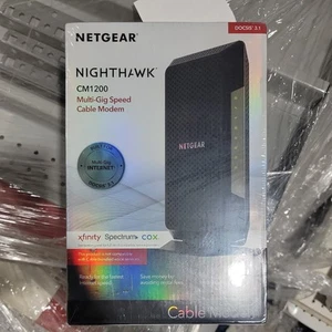 NETGEAR Nighthawk CM1200-100NAS DOCSIS 3.1 Cable Modem - Picture 1 of 3