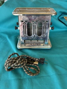 Antique 1914 Universal Landers 2 Slice Electric Toaster E7312 W/Cord Working - Picture 1 of 12