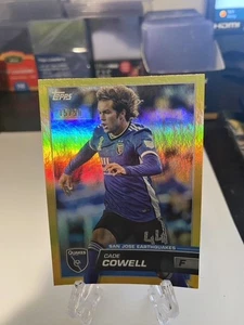 Cade Cowell 2023 Topps MLS Gold Foil /50 San Jose Earthquakes - Picture 1 of 2