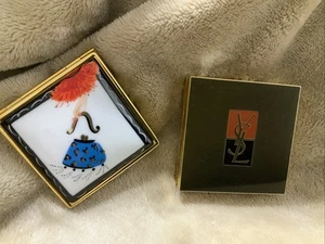 2 compactos de latón ESTEE LAUDER esmalte lucidez/YSL vintage raros - Imagen 1 de 4