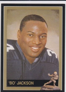BO JACKSON 1991 Downtown Football Auburn Tigers Football Card HEISMAN TROPHY - Picture 1 of 2