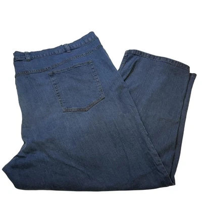 Pantalones informales Harbor Bay Jeans para hombre 58x30 azul calce relajado elástico XXL Foto 1 de 4